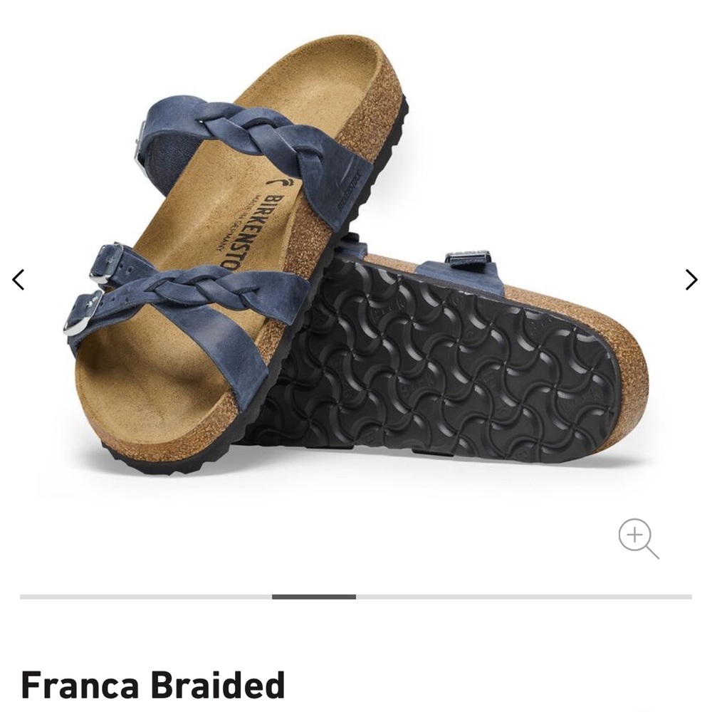 Navy Leather Birkenstocks